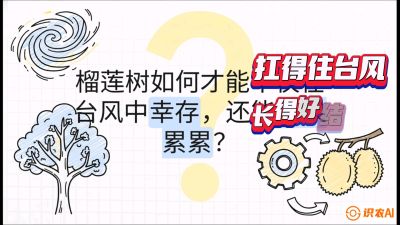 第四节：中国榴莲突围战：为生存重塑权型，抗台风矮化栽培与力学牵引，课程：《国产榴莲突围战：从泰国经验到中国实操的8堂必修课（高阶实战版）》