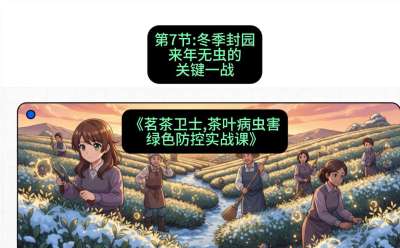 第07节：冬季封园&mdash;&mdash;来年无虫的关键一战，课程：《茗茶卫士&mdash;&mdash;茶叶病虫害绿色防控实战课》#识农AI